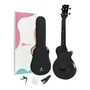 Carbon Fiber Ukulele Concerto- Enya Nova U - Black